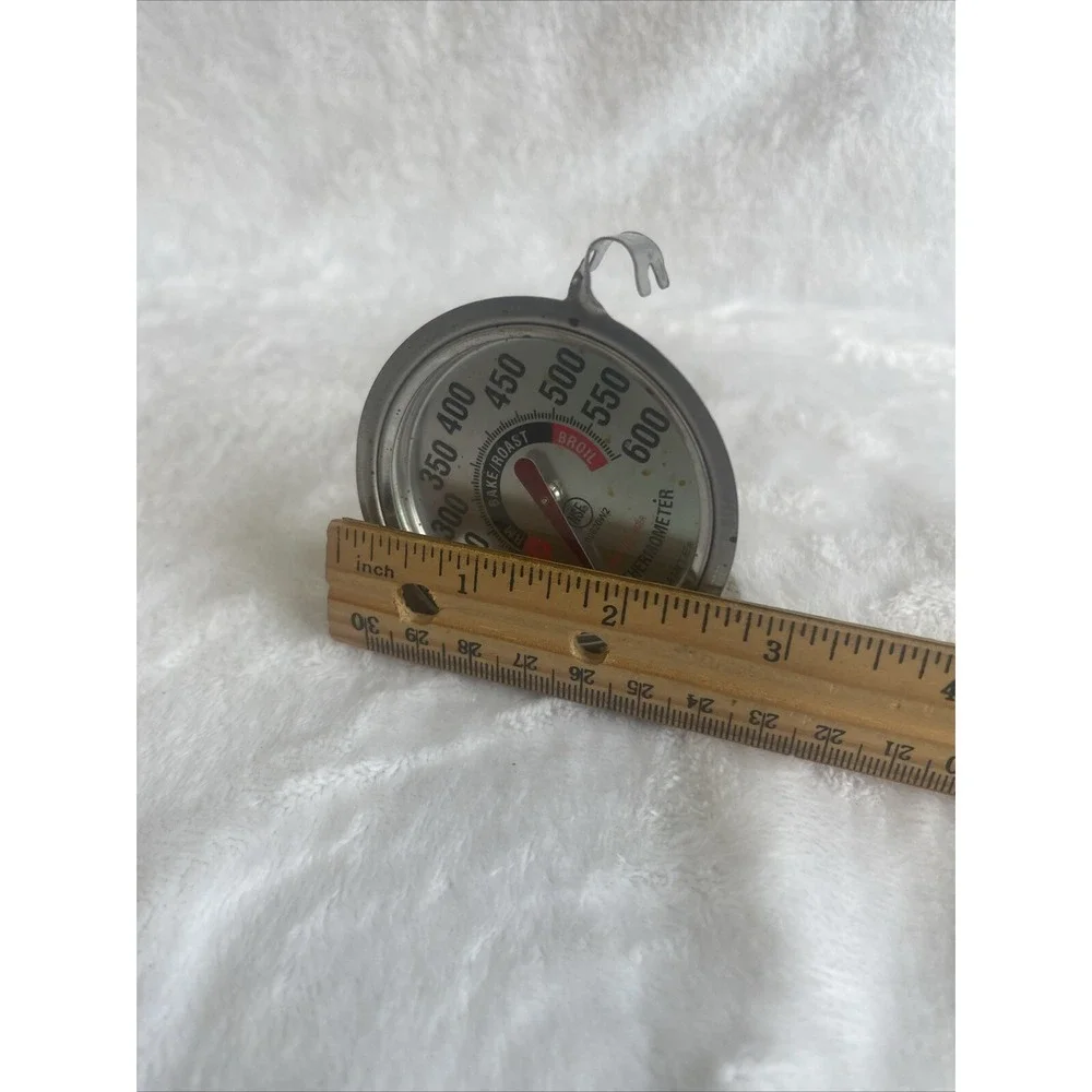 AcuRite Oven Thermometer Stainless Steel Cooking Baking Roast‎ Broil Warm Gauge